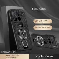 Para xiaomi 15 ultra funda de fibra dura mate con soporte de anillo funda protectora trasera magnética para xiaomi 15ultra Shell - details 0
