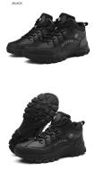 Zapatos de senderismo de estilo clásico para hombre, zapatillas antideslizantes con cordones resistentes al desgaste, deportivas para correr al aire libre, novedad - details 17