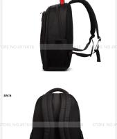 Mochila negra de viaje para hombre, equipo turístico de 15,6 pulgadas, para ordenador portátil de negocios - details 7