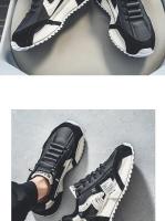 Zapatos para hombre, mocasines deportivos informales para las cuatro estaciones, diseño de tendencia, zapatillas de deporte de cuero con cordones, cómodas y transpirables - details 12
