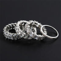 ZAKOL moda Murtilcolor Baguette anillos de circonia para mujeres Marquesa cristal hombres anillo boda fiesta joyería regalo - details 13