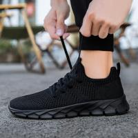 zapatos informales Unisex a la moda, calzado ultraligero de talla grande, zapatillas cómodas antideslizantes para exteriores, zapatos de malla transpirable para hombres - details 2