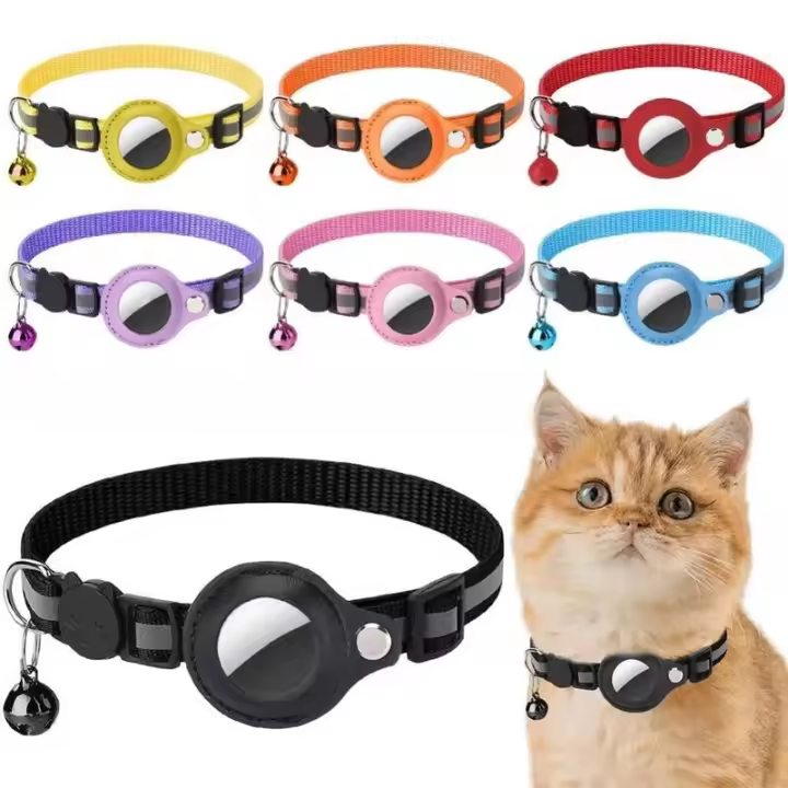 Collar localizador inteligente con GPS, tamaño ajustable para Gatos, resistant to Agua, Rastreador para Exterior, suministros para mascotas - 1