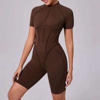 Monos Deportivos de Yoga Fiess Mangas Cortas, Espalda Abierta, Talla Única para Mujeres - details 39