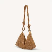 Bolso de hombro de diseñador de lujo hecho a mano con diamantes de imitación brillantes, bolso de mano de noche, monederos de cristal y bolso Hobo - details 4