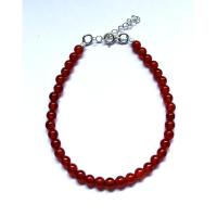 Pulsera Usable de Cornalina Natural y Plata de Ley - 40yCuatroJoyeria - details 0
