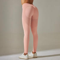 Hamidou-MALLAS DE Yoga sin costuras para mujer, ropa deportiva de entrenamiento, pantalones deportivos de cintura alta - details 18