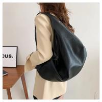 Bolsos de hombro grandes negros para mujer, bolso de compras grande, bolso cruzado de cuero suave de calidad de Color sólido, bolso de mano de viaje para mujer - details 30