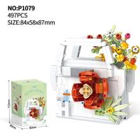 Bloques de Construcción de Cactusas Flor Eterna Bonsái Árbol Jardines Románticos Ladrillos DIY - details 48