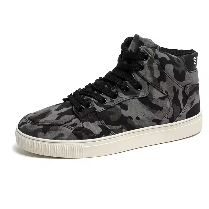 Zapatillas de deporte de camuflaje de alta calidad para hombre, zapatos de Skateboarding de lona para exteriores, zapatos deportivos de estilo clásico, nueva llegada - 1
