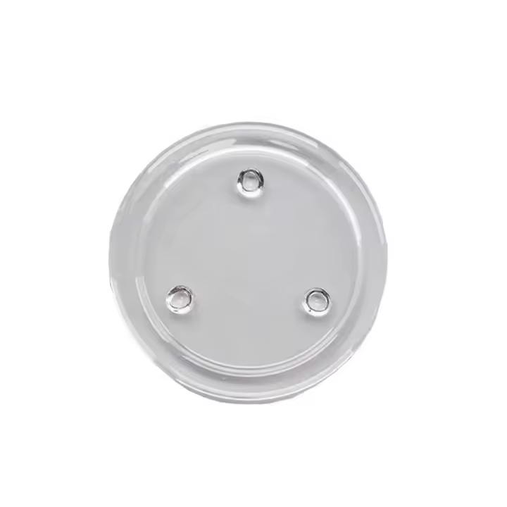 Juego de Posavasos de Vidrio Transparente Bandeja de Vela Redonda 1 Pieza Cocina y Comedor - 1