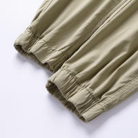 Pantalones Cargo cómodos informales para hombre, pantalones para correr de senderismo lisos y versátiles para otoño e invierno, nuevos pantalones deportivos elásticos con múltiples bolsillos para hombre - details 15