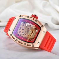 Reloj de Pulsera de Cuarzo de Lujo Automático Diseño Ecológico Oro Resistente al Agua Luminoso - details 13