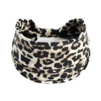 Diademas anchas para mujer, turbante anudado, diademas elásticas antideslizantes, envolturas para la cabeza bohemias, bufandas para el cabello de algodón para Yoga y entrenamiento de leopardo - details 20