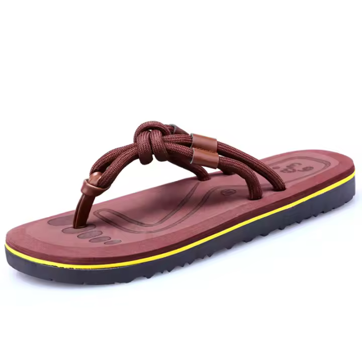 Chanclas de verano para hombre, antideslizantes, con clip, para playa - 1
