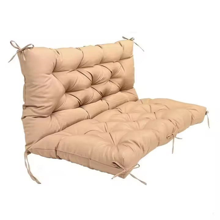 Venta al por mayor de cojines para columpio para jardín, Patio, cojines de repuesto para columpio con respaldo, cojín de banco impermeable para exteriores - 1