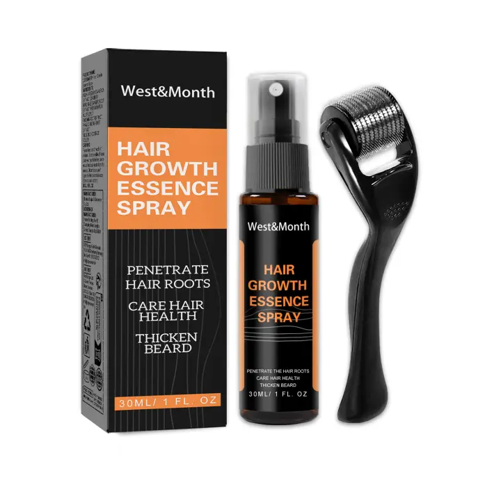 Polygonum Multiflorum Anti caída del cabello Spray de jengibre solución de cuidado de la línea del cabello grueso - 1