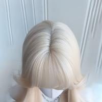 Peluca sintética con flequillo de aire para mujer, pelucas onduladas rizadas al agua para Cosplay de Halloween, cubierta completa para la cabeza, pelucas en capas naturales para fiesta - details 12
