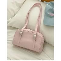 Bolsos de hombro verdes para ir al trabajo para mujer, bolsos de diseñador de lujo, bolso informal de Color puro, bolso con almohada de gran capacidad para axila 2024 - details 3