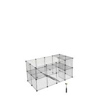 Armario Modular de Alambre metálico con 16 Cubos, Montaje en Bricolaje, Aramario de Almacenamiento, Estantería modulable, Estantería de Malla de Alambre, Blanco LPI44W - details 7