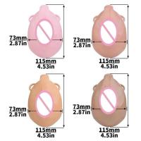 Empaque privado SEXY Vagina artificial usable Castidad Plug anal dorado Simulación de parte inferior femenina con 4 anillos de tamaño Jaula de abstinencia Gay 18+ - details 3