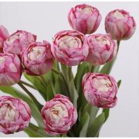7 uds/paquete de ramas de tulipán artificiales realistas simulación DIY flores de seda decoración del hogar flores falsas florales de 44CM - details 8