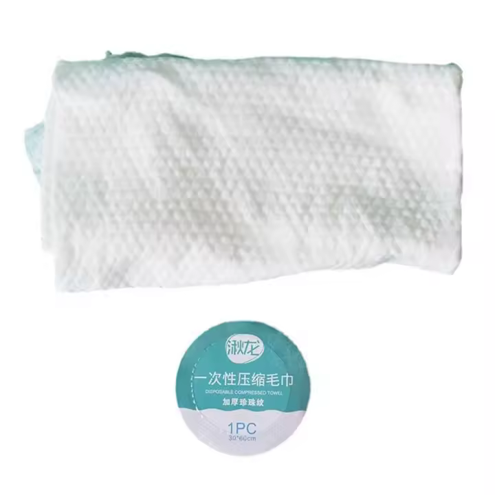 Toalla facial, accesorios de baño, toalla comprimida no tejida Spunlace, paño desechable, toalla de baño comprimida, toallita húmeda con agua - 1