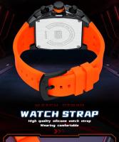 Reloj deportivo de carreras de lujo para hombre, esfera esqueleto de barril, resistente al agua, luminoso, reloj de pulsera para exteriores, reloj de negocios para hombre - details 11