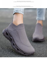 Zapatillas de moda para hombre Flyknit Mesh Stretchy Soft Sole Zapatos casuales al aire libre Zapatos para correr - details 15
