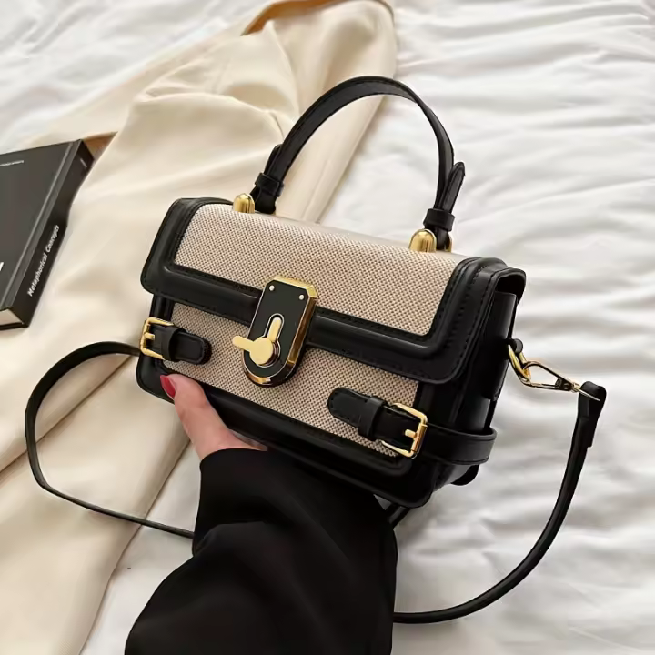 Bolso de mano vintage con solapa, bolso retro, bolso de moda para mujer y bolso tipo cartera - 1