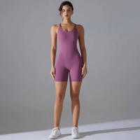 Hamidou-Conjunto de Yoga con espalda descubierta para mujer, Body de Fitness de alta elasticidad, ropa de gimnasio deportiva, Top corto de Fitness, Shockpro - details 19
