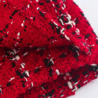 TRAFZA-Conjunto de 2 piezas para mujer, chaqueta con textura roja, solapa de bolsillo de botonadura única, abrigo y culotte con cremallera lateral de cintura alta - details 23
