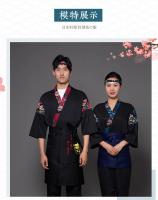 Estilo japonés Chef Sushi restaurante Kimono trabajadores masculinos y femeninos ropa de trabajo Izakaya barbacoa traje de Chef de autoservicio - details 6