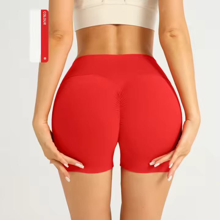ZHUMU GYM Pantalones de Yoga de Verano Color Sólido, Sin Costuras, Secado Rápido, Levantamiento de Cadera, Comodidad para Yoga y Correr - 1