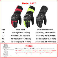Guantes cálidos de fibra de carbono para motocicleta, impermeables, a prueba de viento, de cuero, reflectantes, para Invierno - details 0