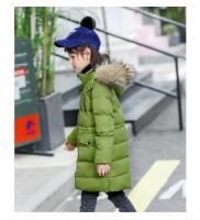 Chaqueta de Abrigo para Niñas Invernal 2025 Cálida, Gruesa, Capucha de Piel Sintética, Abrigo de Exterior para Adolescentes 2-12 Años - details 10
