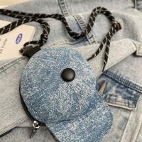 Gorra de béisbol vaquera, bolso cruzado, bolsa de almacenamiento para auriculares, Mini sombrero Harajuku, billetera, monedero de lona portátil de estilo coreano para uso diario - details 6
