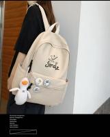 Mochilas de escuela secundaria para niñas adolescentes, color sólido, moda simple, mochila escolar ligera para estudiantes, bolsa universitaria - details 10