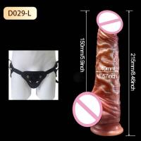 Empaquetado privado Dildos realistas sexys Piel deslizante Prepucio Testículos Dildo Estimulación anal vaginal Strapon Juguetes sexuales grandes para mujer - details 13