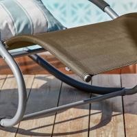 jardín Mecedora con reposapiés Tumbona ergonómica Negro OGS28-SCHx2 ES - details 62