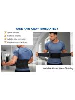 Cinturón de soporte Lumbar ajustable para espalda, correa de cintura transpirable para alivio del dolor de espalda baja, escoliosis, hernia de disco, ciática - details 1