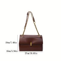 [Bolso Retro Marrón Puro] Bolso de Mano Multifuncional de Gran Capacidad de Alta Gama para Mujer, Bolso de Hombro Cruzado - details 0