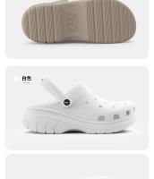 Zuecos de mujer de nuevo estilo para todas las estaciones, zapatos informales antideslizantes para exteriores con suela gruesa y aumento de altura - details 17
