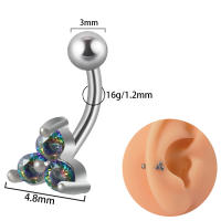 Piercing para cejas de titanio, 1 piezas, G23, Daith, anillo cómodo, curvado, Tragus, pendiente, hélice delantera, Piercings Carti - details 8