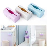 Caja de Almacenamiento de Basura Dispensador de Plástico para Cocina y Baño Montado en la Pared Porta Bolsas de Comida Contenedor de Residuos - details 6