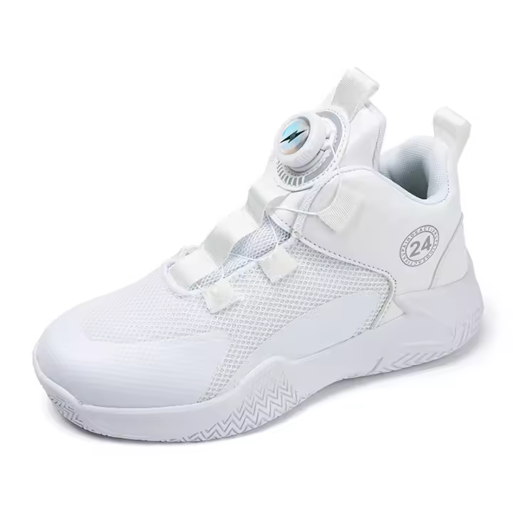 Zapatillas de baloncesto para niños, zapatos con botón giratorio para niños - 1