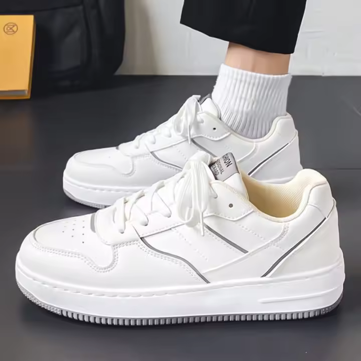 Zapatos Deportivos Casuales Versátiles, Nuevos Y Cómodos Zapatos Blancos - 1