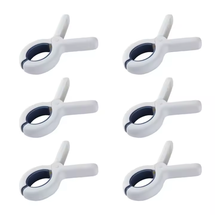 Pinzas para ropa a prueba de viento, accesorio grande de alta resistencia, toalla de playa, cortina, Clips para edredón, color azul, 6 piezas - 1