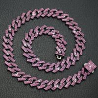 mascotas con perros y gatos 15MM, joyería, diamantes cubanos, Collar cadena de Metal para caminar - details 2