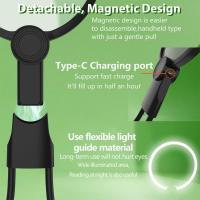 Lupa con luz para leer: lupa manos libres 5X para uso en el cuello para personas mayores, costura de baja visión para personas mayores - details 2